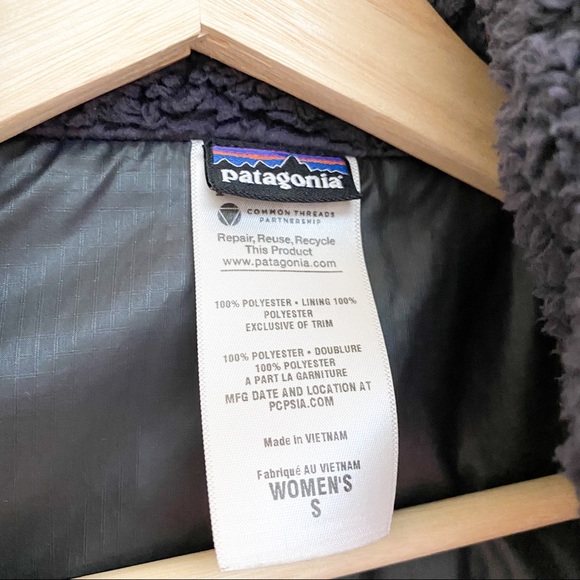 Patagonia Los Lobos Fleece Jacket Full Zip purple size small - Picture 8 of 8